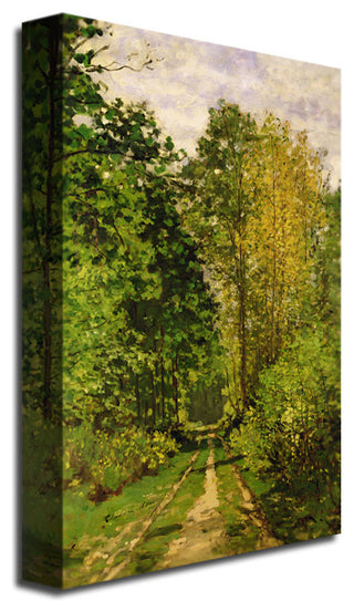 'Wooded Path, 1865' Canvas Art by Claude Monet