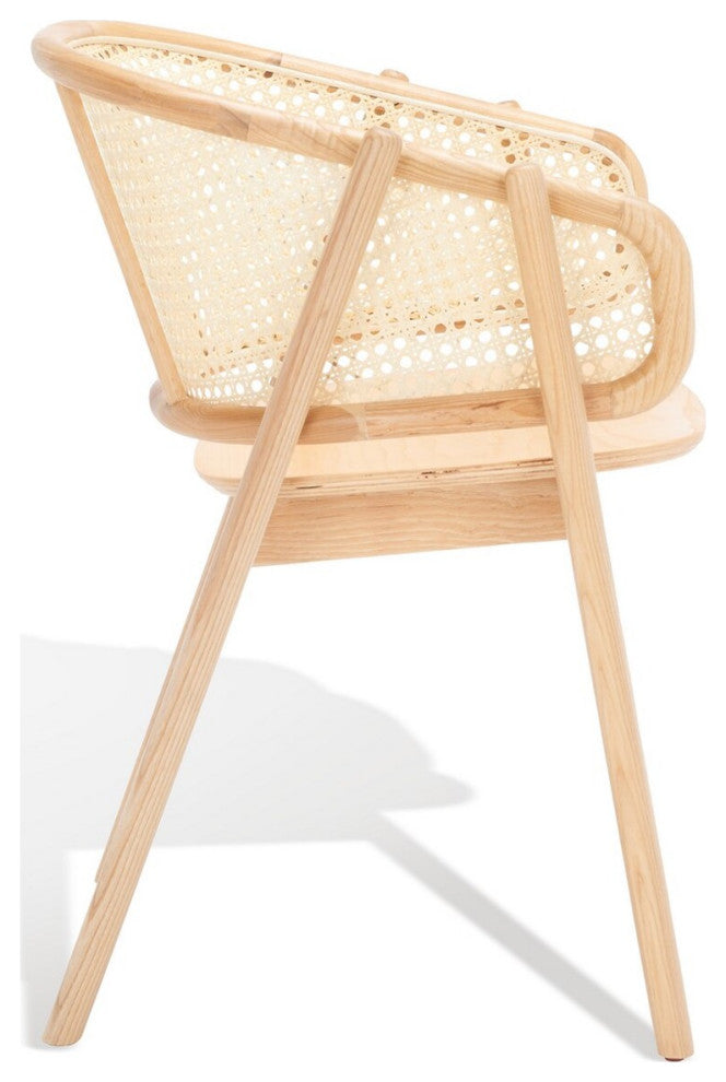 Safavieh Couture Emmy Rattan Back Dining Chair, Natural
