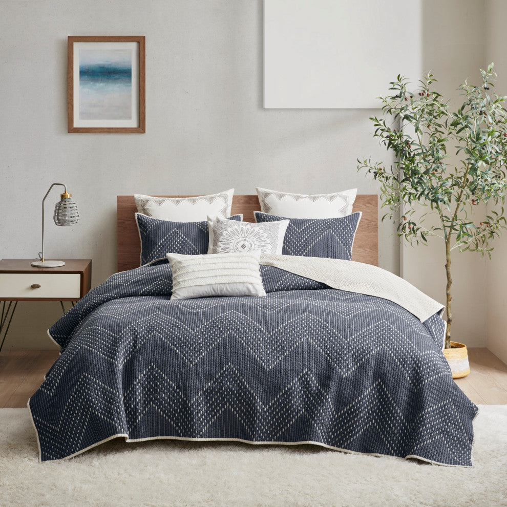 INK+IVY Pomona 3 Piece Coverlet Mini Set, King/California King