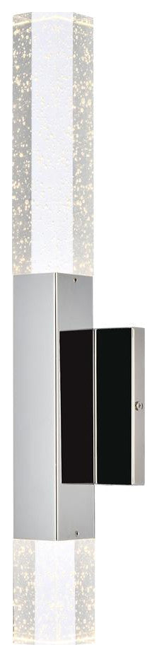 Lux Light 19" 2-Lights Chrome Wall Sconce