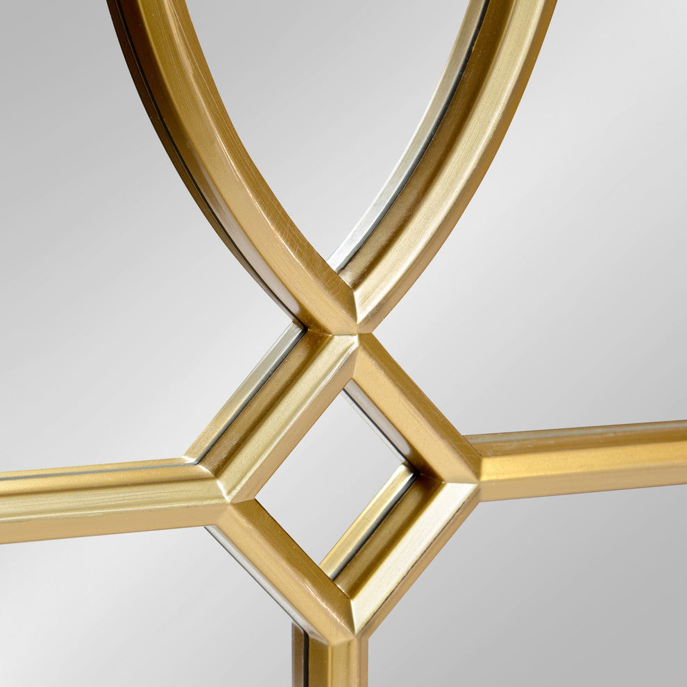 Cassat Framed Wall Accent Mirror, Gold 13x30
