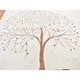 Ivory, Hand Knotted, Modern Folk Art Tree Design Gabbeh, Wool, Rug, 9'8"x13'8"