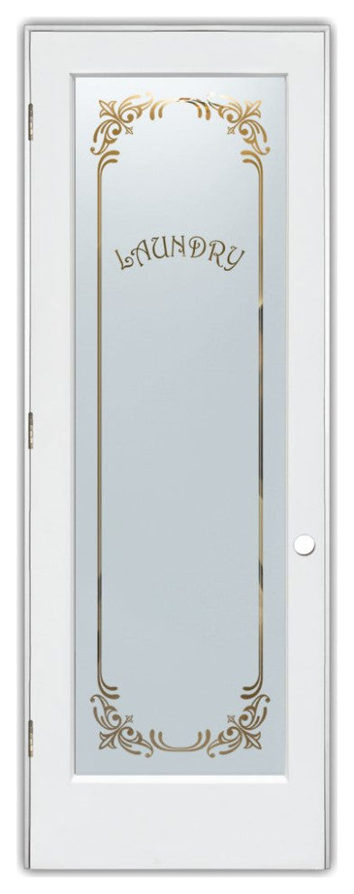 Laundry Door - Lenora Harrington Laundry - Primed - 32" x 96" - Knob on...
