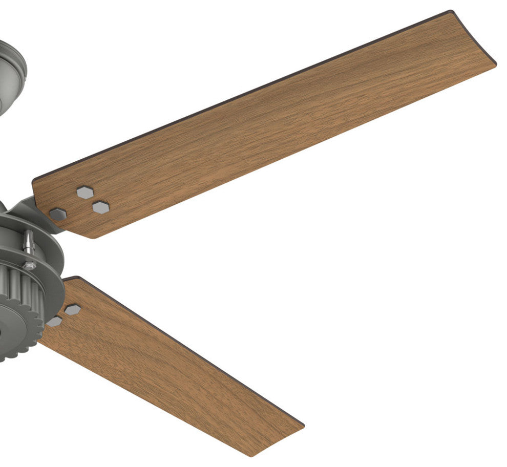 Hunter Fan Company 54" Chronicle Matte Silver Ceiling Fan With Wall Control