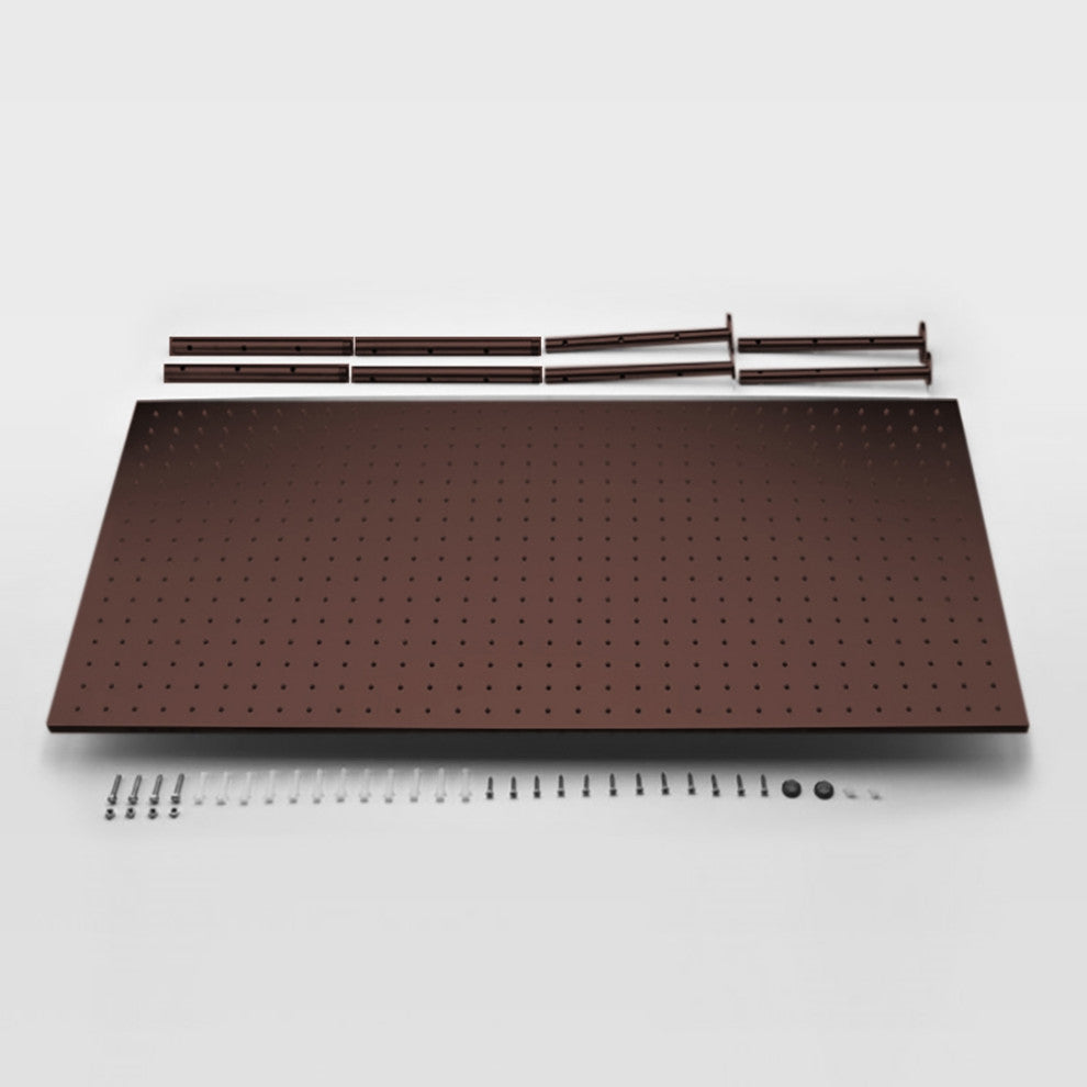 Fontana 20" by 40" Oil Rubbed Bronze Square Color Changing LED Rain Shower Head