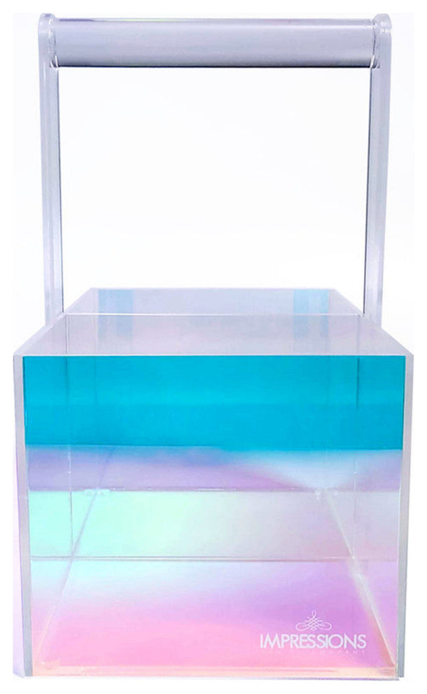 Prisma Clear Acrylic Makeup Organizer 2 Compartment