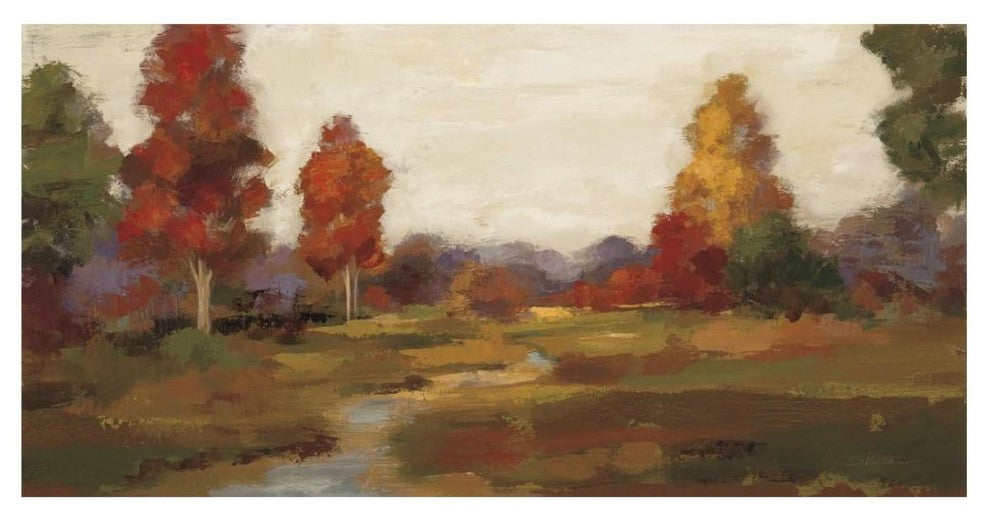 "Fall Creek" Digital Paper Print by Silvia Vassileva, 26"x14"
