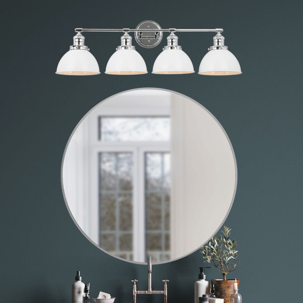 Design House 589051 Savannah 4 Light 34"W Bathroom Vanity Light - Polished