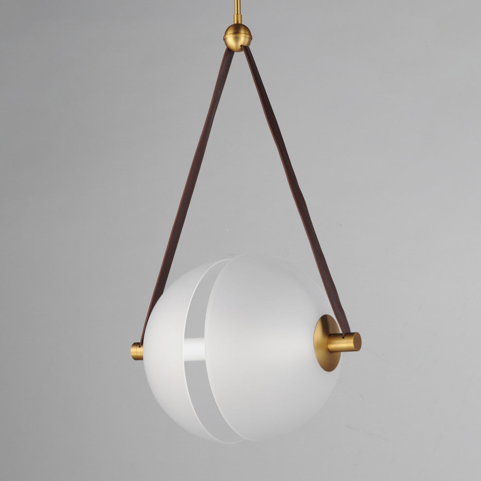 ET2 E24089-90 Dispatch 16"W LED Pendant - Natural Aged Brass