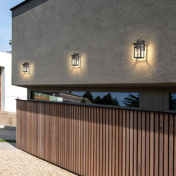 CHLOE Lighting Brian Transitional 1-Light Rubbed Bronze Outdoor Wall Sconce