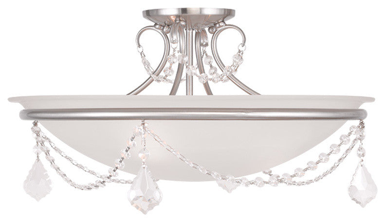 Chesterfield and Pennington Ceiling Mount, Brushed Nickel