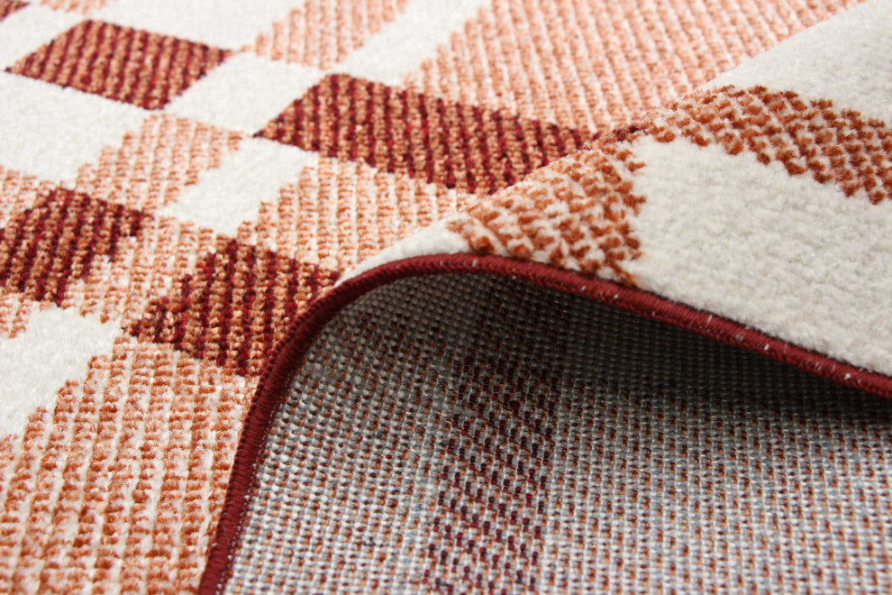 Aqua Roma Area Rug, Copper, 6'x9'