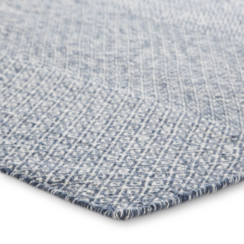 Jaipur Living Glace Handmade Geometric Dark Blue/ Ivory Area Rug 10'X14'