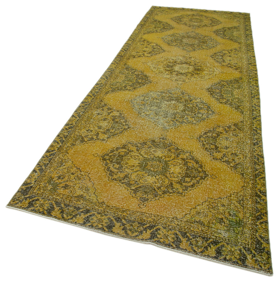 Rug N Carpet - Handmade Oriental 4' 4" x 13' 0" Tribal Runner Rug