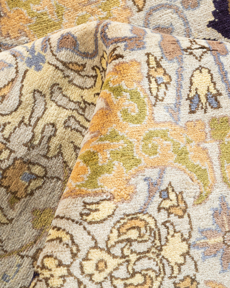 Mogul, One-of-a-Kind Hand-Knotted Area Rug Ivory, 6' 2" x 9' 2"