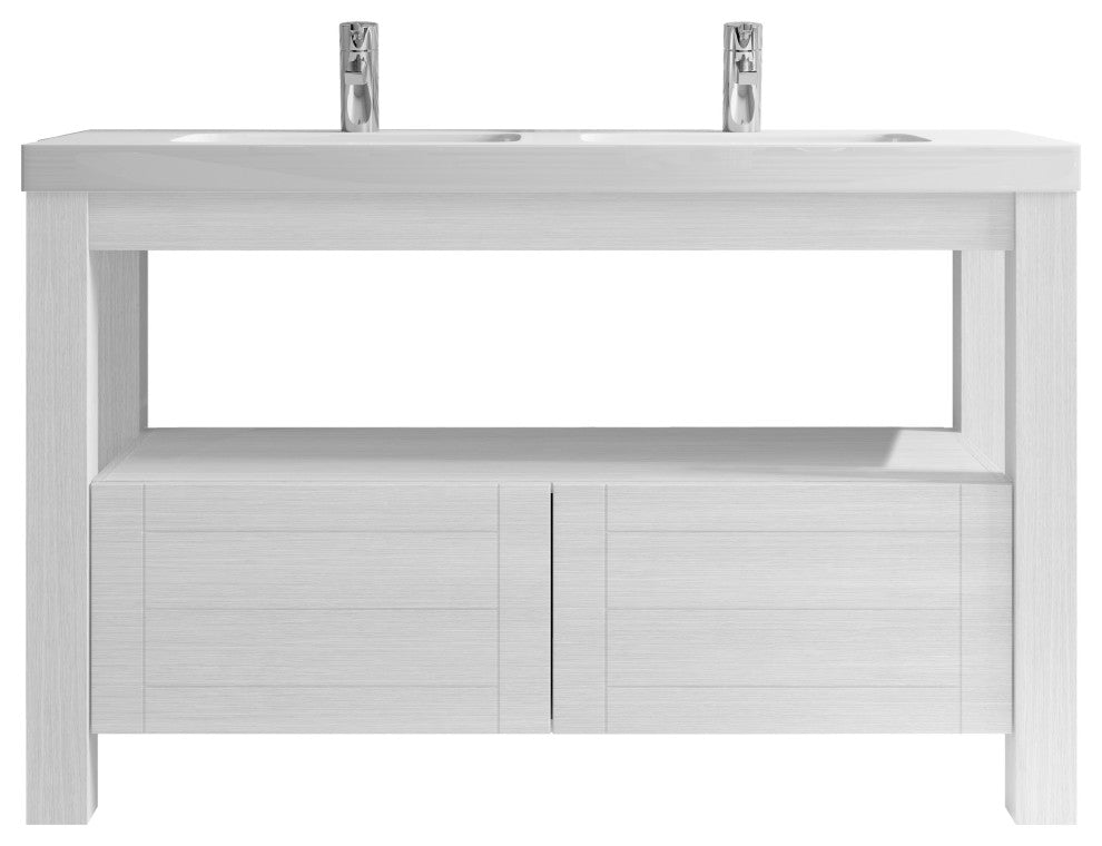 Unit 48" One 2DR White With Resin Top