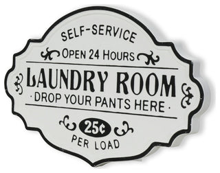 Dafina Rustic Laundry Sign