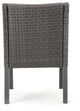 GDF Studio 7-Piece Pettit Outdoor Wood and Wicker Dining Set, Gray/Gray/Silver