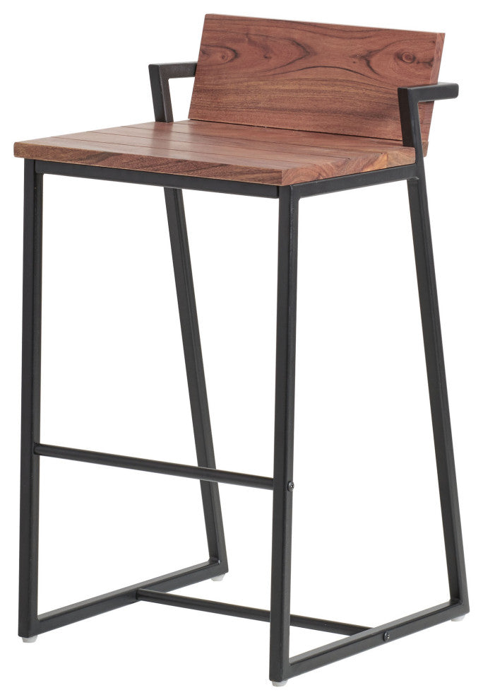 Portland Acacia Wood Stools, Counter Stool