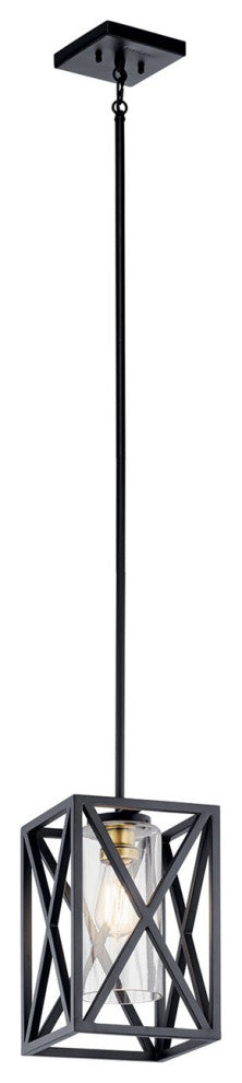 Kichler Moorgate 1 Light Mini Pendant in Black