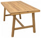 Natural Wood Dining Table With Leg Support