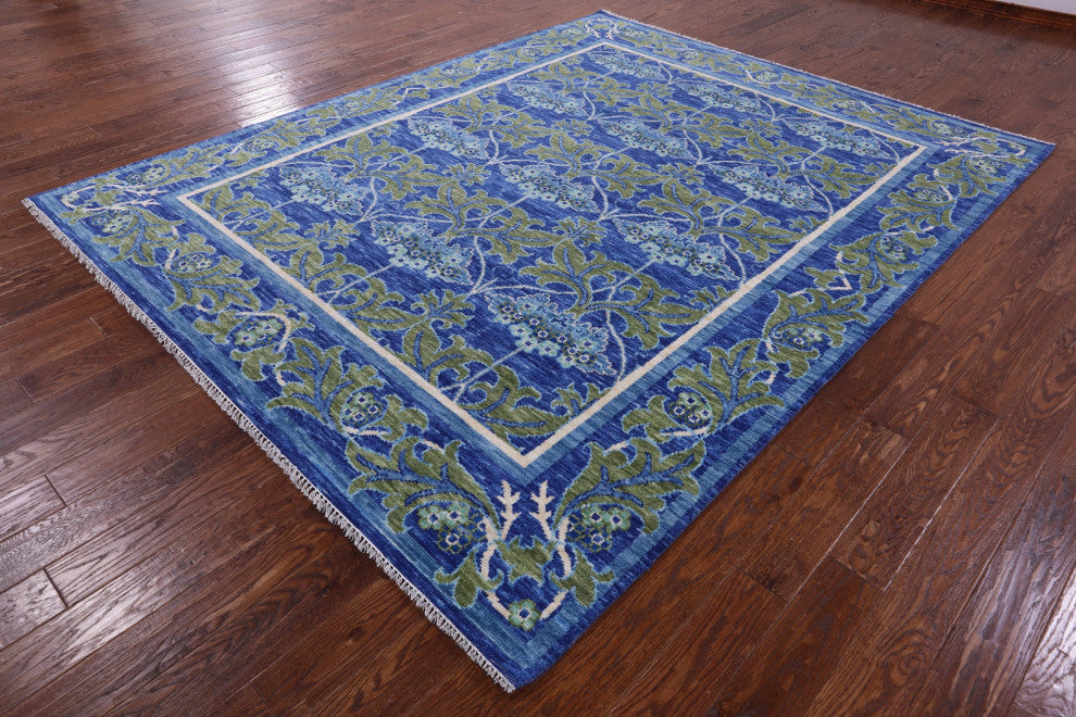 William Morris Hand-Knotted Wool Rug 8' 1" X 10' 3" - Q13645