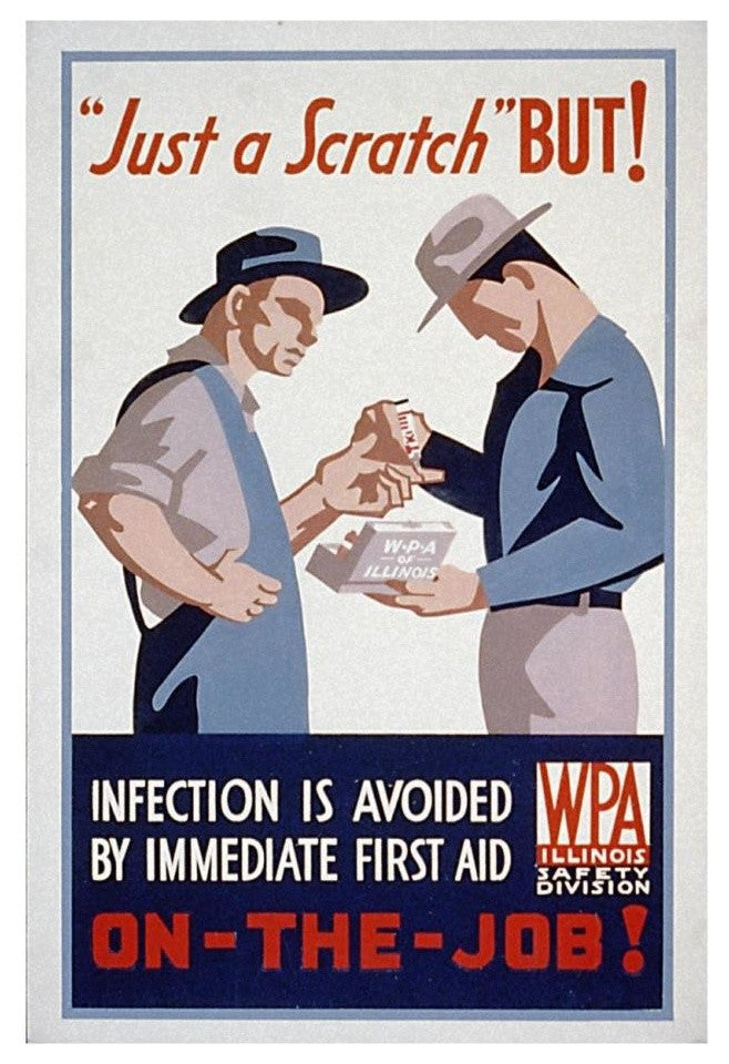 "Just a scratch" Digital Paper Print by WPA, 18"x26"