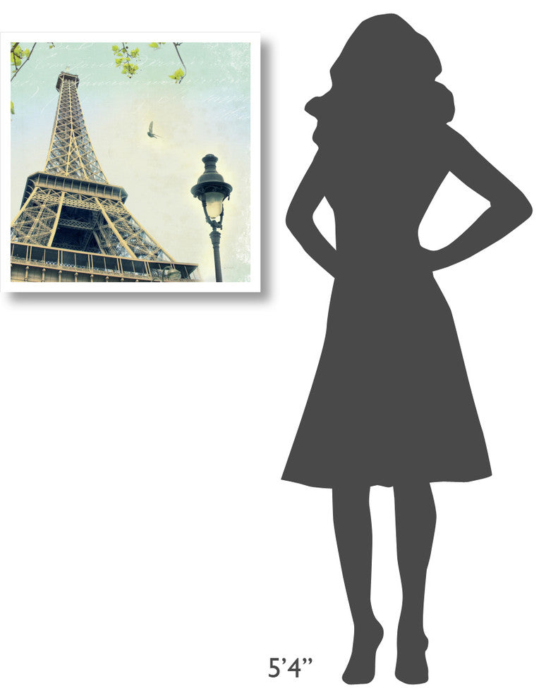 "Paris Eiffel Letter" Digital Paper Print by Sue Schlabach, 26"x26"