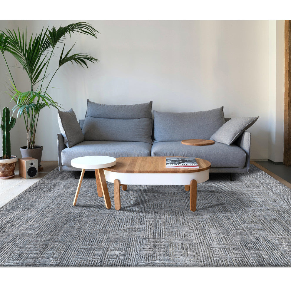 Amer Rugs Quartz Desoto QUA-5 Indigo Hand-knotted - 8' X 10' Rectangle Area Rug