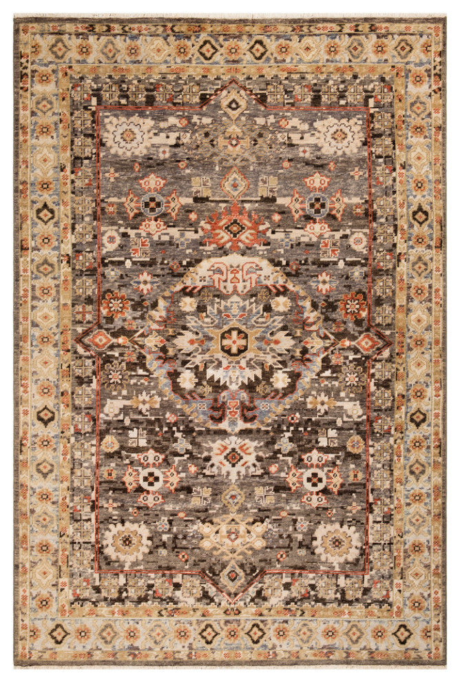 Surya Cappadocia CPP-5028 Traditional Area Rug, Taupe, 9' x 13' Rectangle