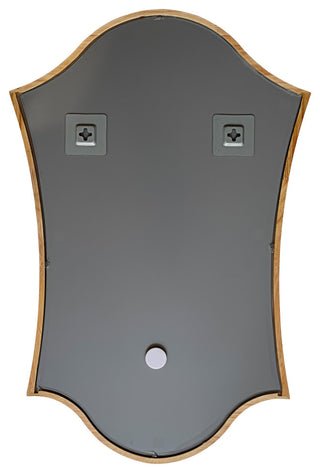 Chloe's Reflection Contemporary Maple Wood Dual-Arched Framed Wall Mirror