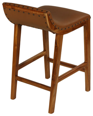 Bare Decor Bare Decor Luisa Counter Stool, Light Tan Genuine Leather