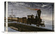 "A Steam Locomotive In Hazy Moonlight" Artwork, 22" x 14"