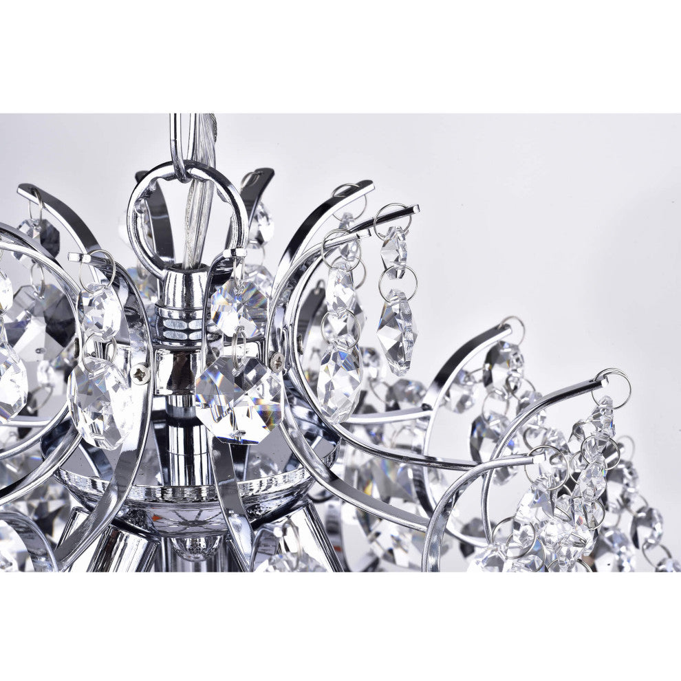 Belle Elegant 3-Light Glam Crystal Chandelier