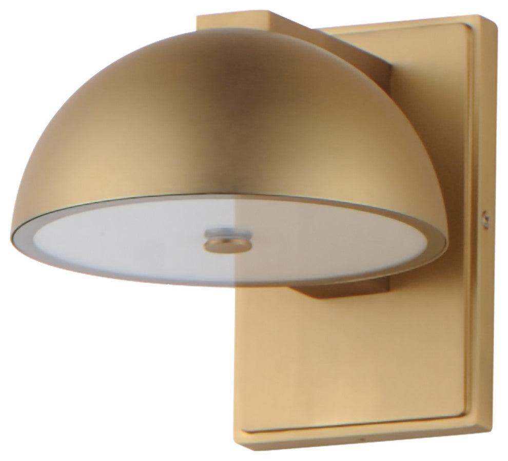 ET2 E30245 Cauldron 7" Tall LED Outdoor Wall Sconce - Gold