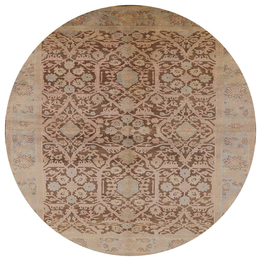 Ahgly Company Indoor Round Mid-Century Modern Area Rugs, 7' Round