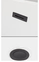 Juno 67" Freestanding Matte White Bathtub, Matte Black Drain and Overflow Trim