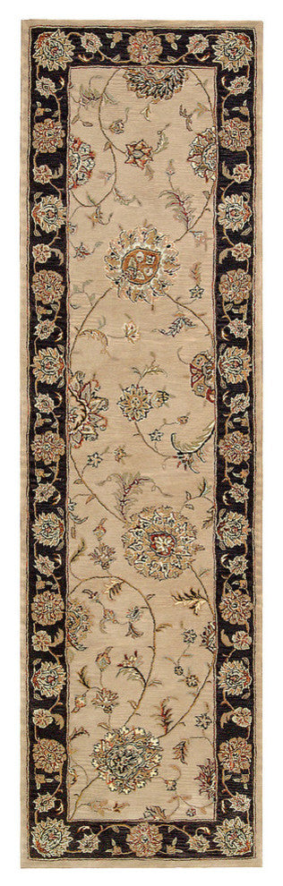 Nourison 2000 2'3" x 8' Beige Traditional Indoor Area Rug