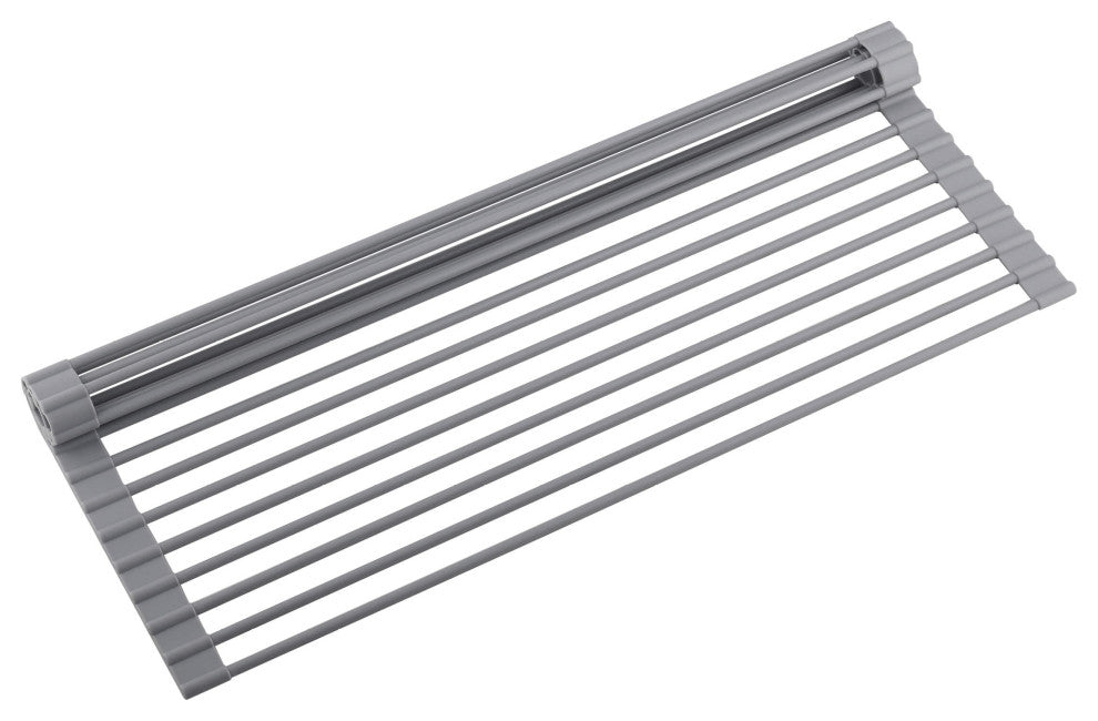KIBI Multipurpose Stainless Steel Roll Up Drain Tray, 17"