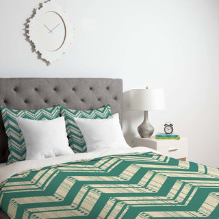 Deny Designs Heather Dutton Weathered Chevron Duvet Cover - Lightweight