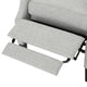 GDF Studio Corbin Fabric Recliner, Set of 2, Gray Moss and Dark Brown