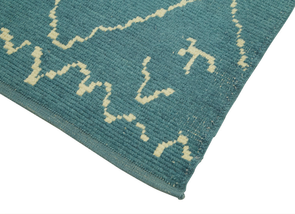 Rug N Carpet - Handmade One-of-a-Kind 3' 1" x 12' 4" Moroccan Runner Rug