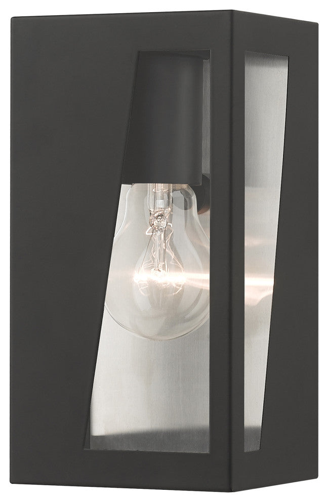 Livex Lighting Forsyth 1-Light Black Outdoor Small Wall Lantern