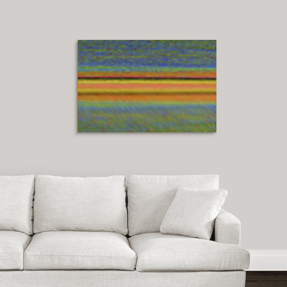 "Abstract Lines" Wrapped Canvas Art Print, 36"x24"x1.5"