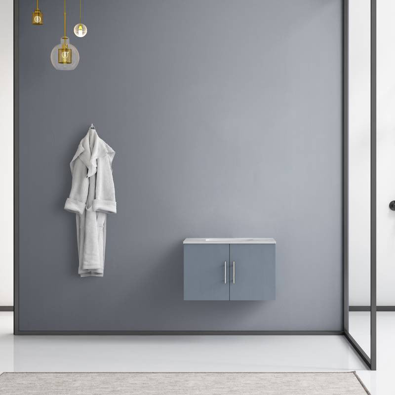 Geneva Transitional Dark Grey 30" Single Vanity