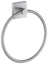 House Towel Ring Brushed Chrome