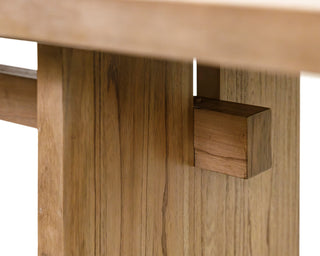 Coastal Wood Kitchen Table, Dining Table, Rectangular Table, Office Table, Brown