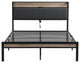 Gewnee Queen Size Metal Platform Bed Frame