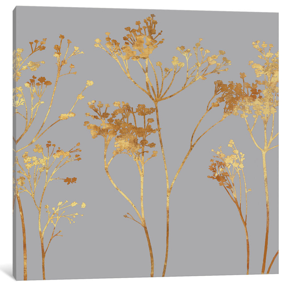 "Gold At Dusk I" by Erin Lange, Canvas Print, 18"x18"