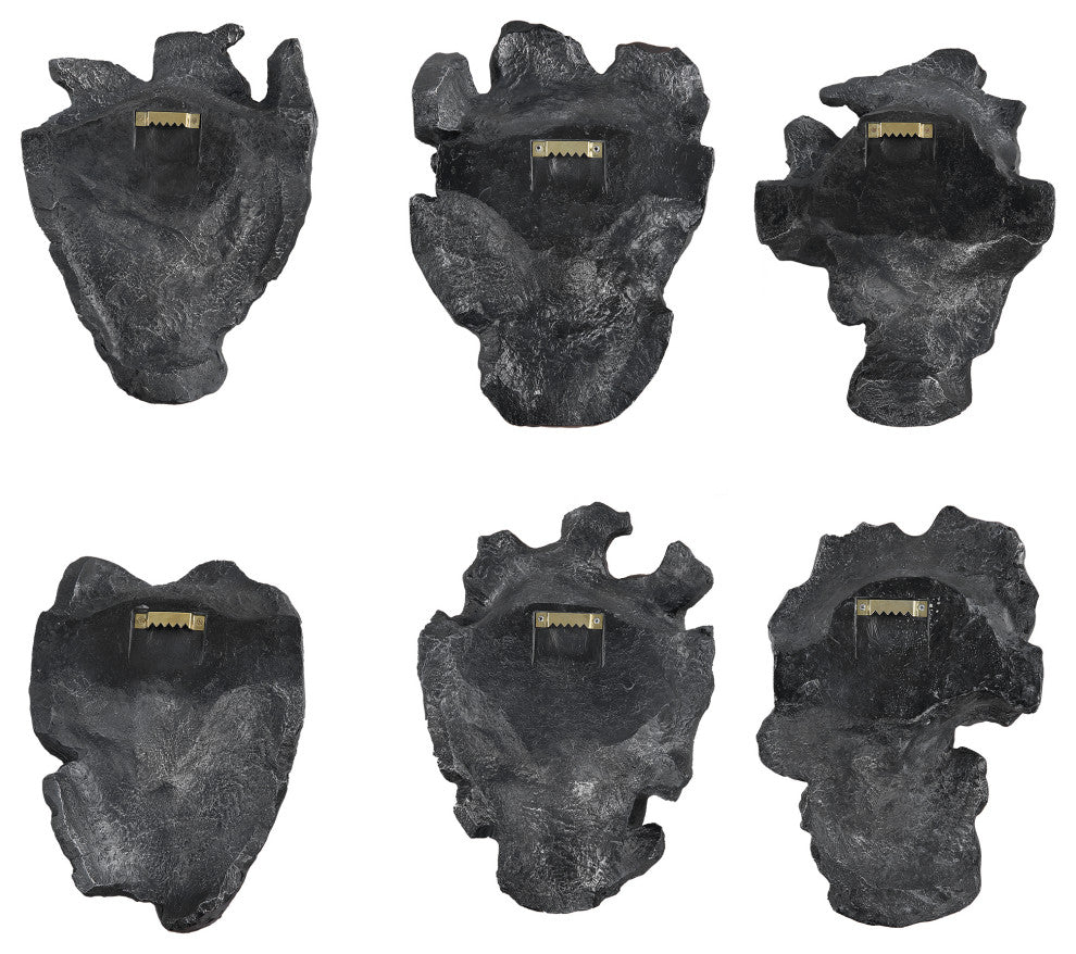 Uttermost Self-Portrait Metallic Wall Decor, Set/6